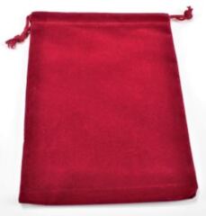 Suedecloth Dice Bag Large Red